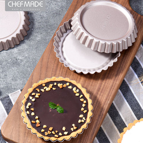 chefmade金色4寸圆形挞盘