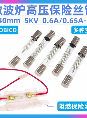 微波炉高压保险丝管6*40mm T8A T10A 6x40 0.65A/0.7/0.8/0.9A
