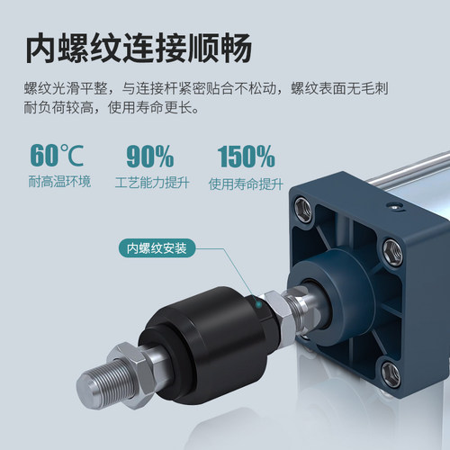 气缸连接摆动万向浮动接头M4*0.7M5M6M8*1.25M10M12M14M16M20*1.5