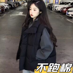 不跑棉新中式加厚棉衣马甲外套女秋冬季无袖马夹女马甲新款穿搭潮