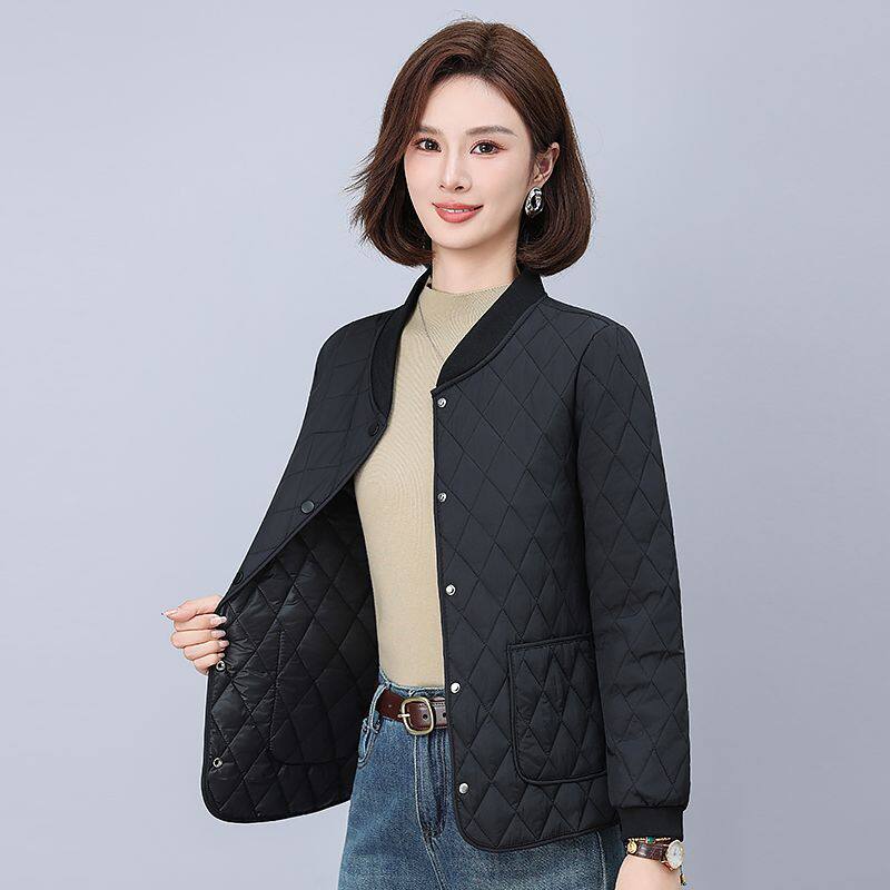 可机洗大码胖mm女外穿保暖轻便外套秋冬款棉服棉衣叠穿富婆小棉袄