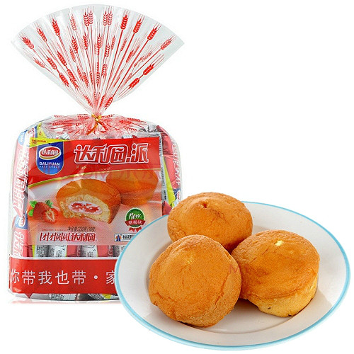 达利园 派 草莓味注心蛋类芯饼传统西式糕点