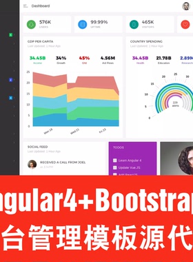 Angular9+ Bootstrap4后台管理系统模板前端框架Admin Decima