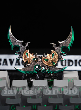 魔兽世界周边原创键帽埃辛诺斯战刃蛋刀伊利丹武器键帽个性礼物