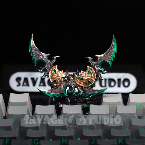 魔兽世界周边原创键帽埃辛诺斯战刃蛋刀伊利丹武器键帽个性礼物