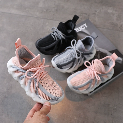 Детская спортивная обувь, сетчатая обувь для мальчиков, весна-осень 2021, дышащие универсальные детские кроссовки среднего и большого размера, модные летние кроссовки для девочек