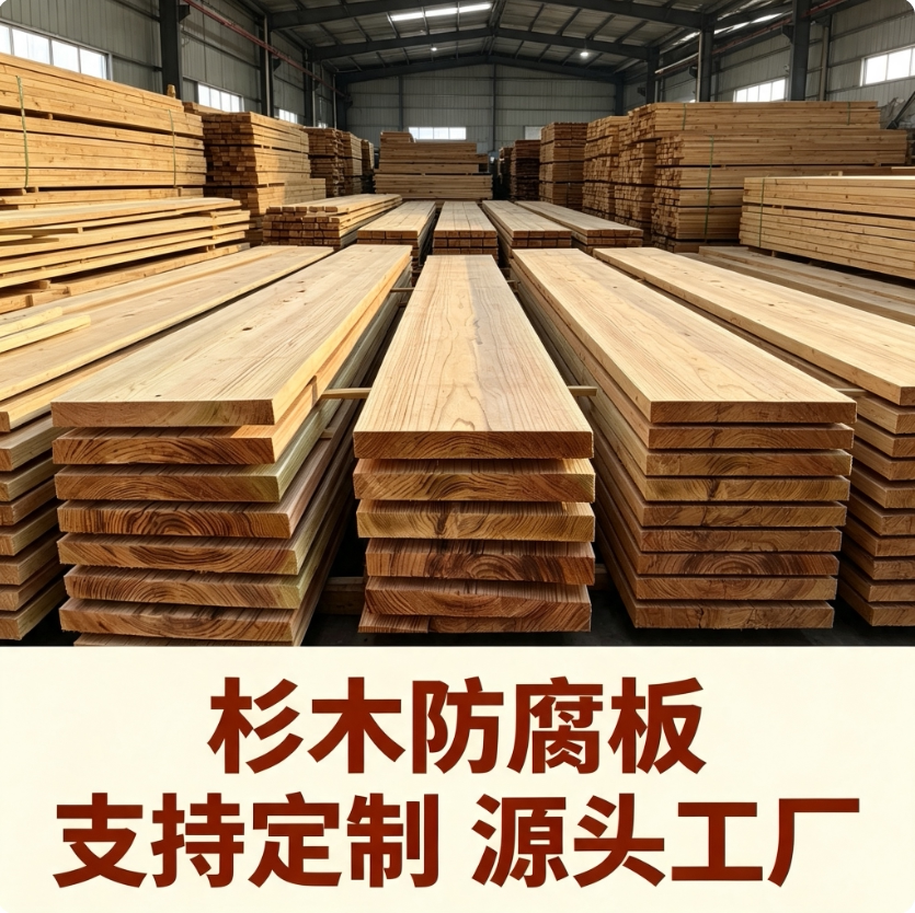 杉木防腐木板宽板户外实木板木板材栈道景观平台楼梯踏步花架木条