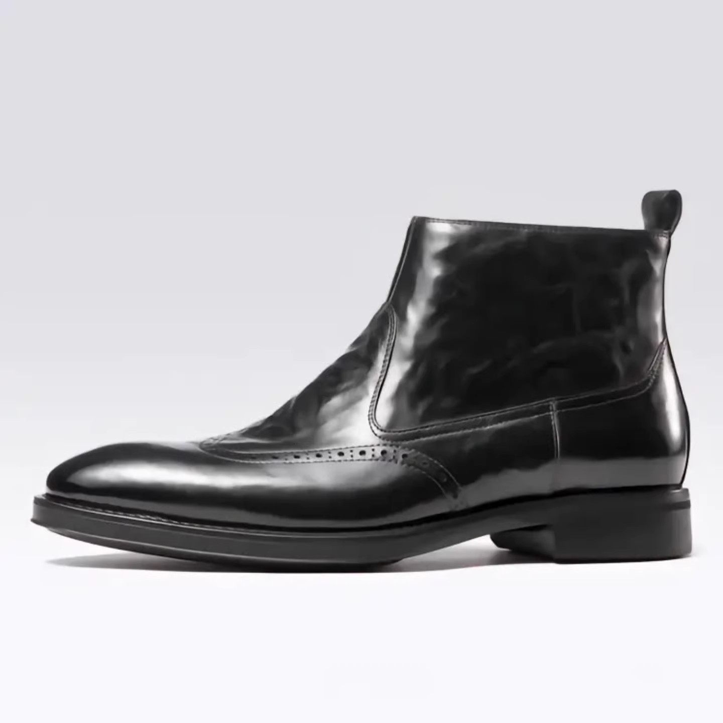 天骏百货男鞋高档飞行员皮鞋休闲高帮加绒短靴马丁靴真皮切尔西靴