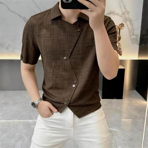 卡尔精品服饰高档夏季男士T恤设计款翻领短袖POLO衫休闲上衣男装