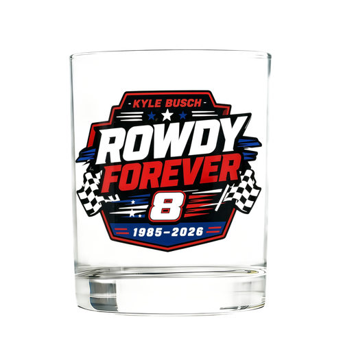 跨境新品凯尔・布施 1985-2026 Rowdy 粉丝永存 NASCAR 纪念水杯