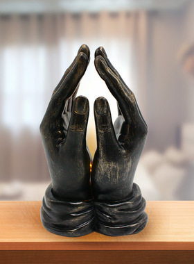 新品双手祈祷树脂摆件创意家居工艺品摆件抽象客厅创意装饰品