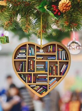 心形书柜款创意挂件挂饰
