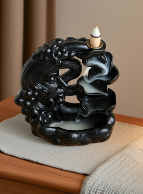 新品家居装饰摆件树脂月亮女神倒流香玄关客厅卧室高档装饰品