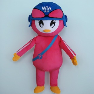 定做动漫毛绒海洋道具舞台缤纷企鹅卡通人偶衣服装巡演出布偶玩偶