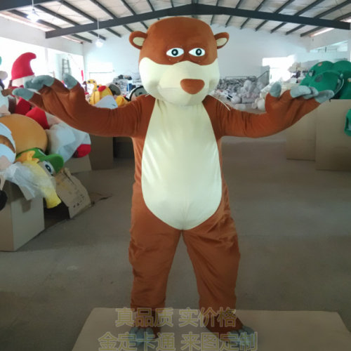 定制动漫动画人物土拨鼠萝卜头鼹鼠头套行走演出卡通人偶布偶装扮