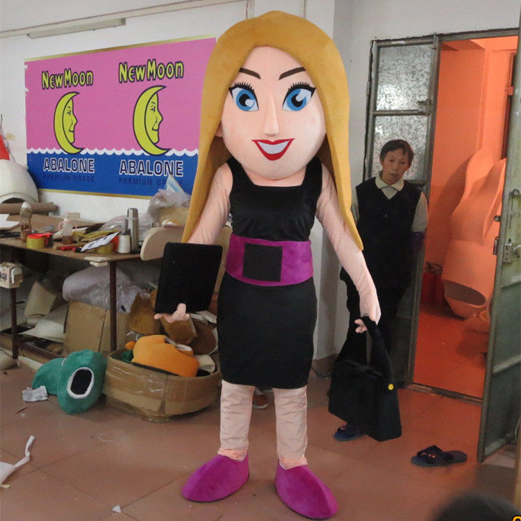 定做动漫时尚活动职业女性展示白领女强美女卡通人偶衣服装巡演服