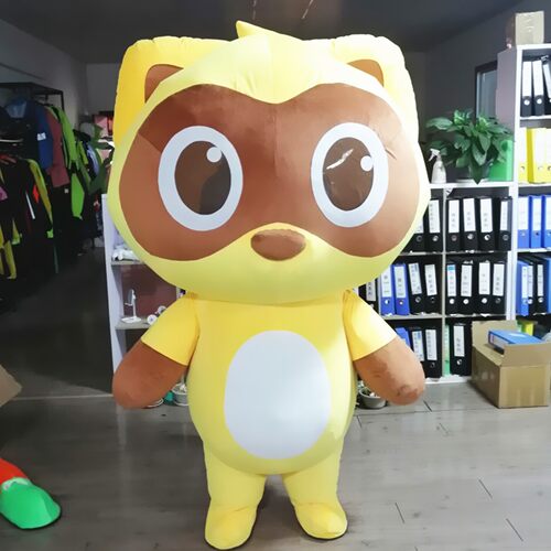 定制动漫YY吉祥物充气小浣熊装扮活动表演卡通人偶道具布偶衣服装