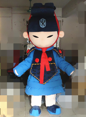 定制动漫影视表演道具秦将士兵马俑将卡通人偶衣服装巡演服布偶玩