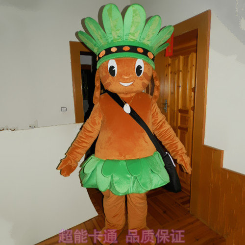定做动漫行走活动表演印第安道具原始野卡通人偶衣服装巡演服布偶