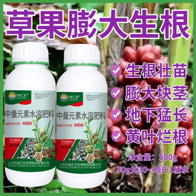 草果膨根壮茎灌根肥营养肥根茎粗壮生根壮苗中药材根茎块茎膨大素