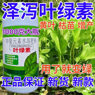 泽泻叶绿素叶面肥植物肥料增绿增厚花卉果树蔬菜黄叶死苗水溶肥料
