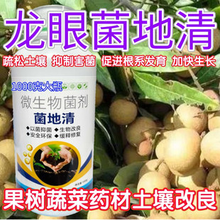 龙眼菌立清菌地清微生物菌剂蔬菜药材根腐克星果树农用土壤抑菌肥