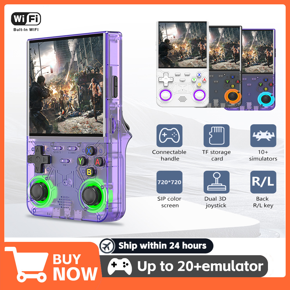 新款R36 Ultra开源掌上游戏机4.0寸屏幕R36S复古掌机街机