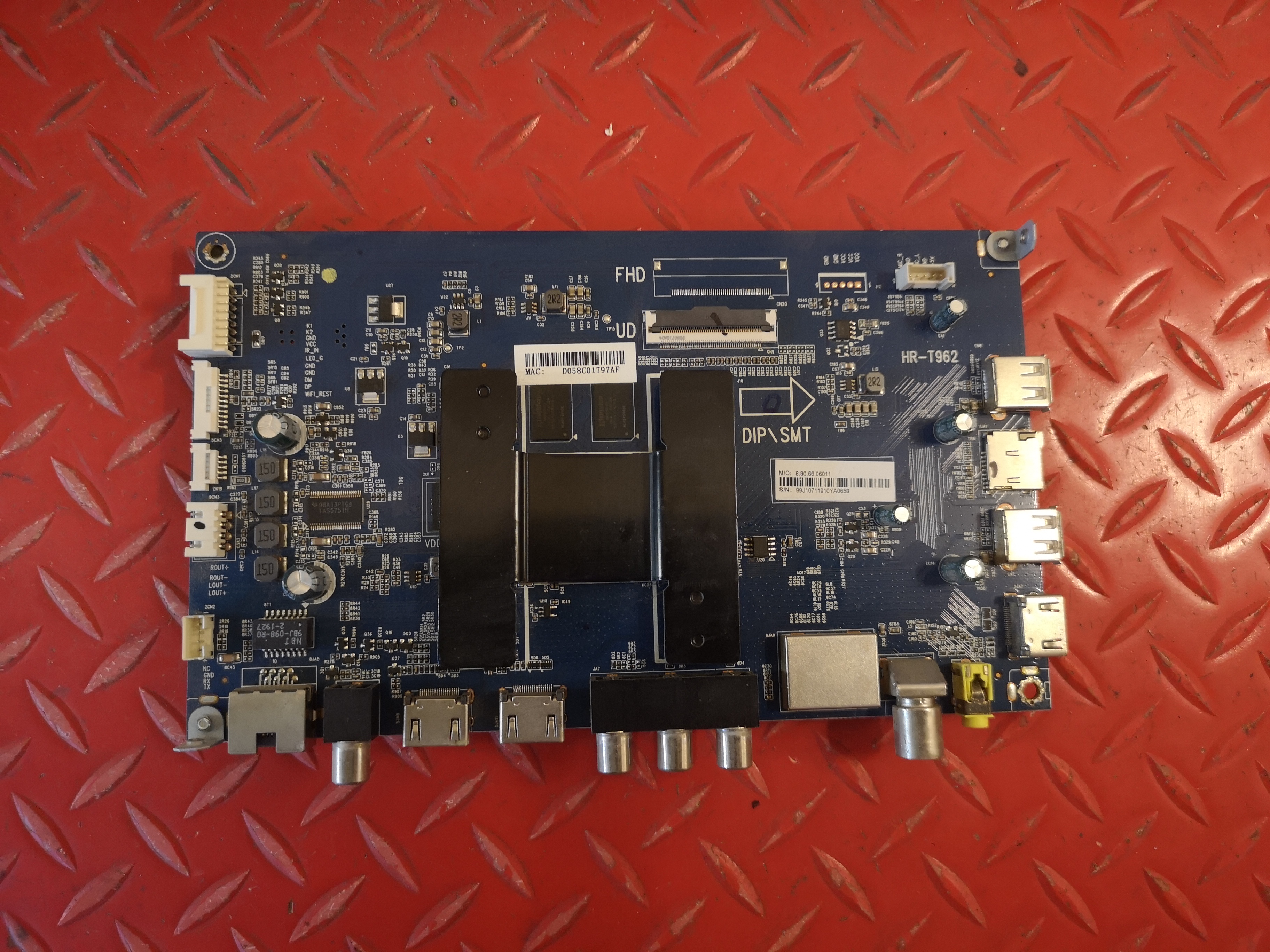 满口海尔LS55H610G LS55A51主板0091802191 V1.7屏LC546PU2L02