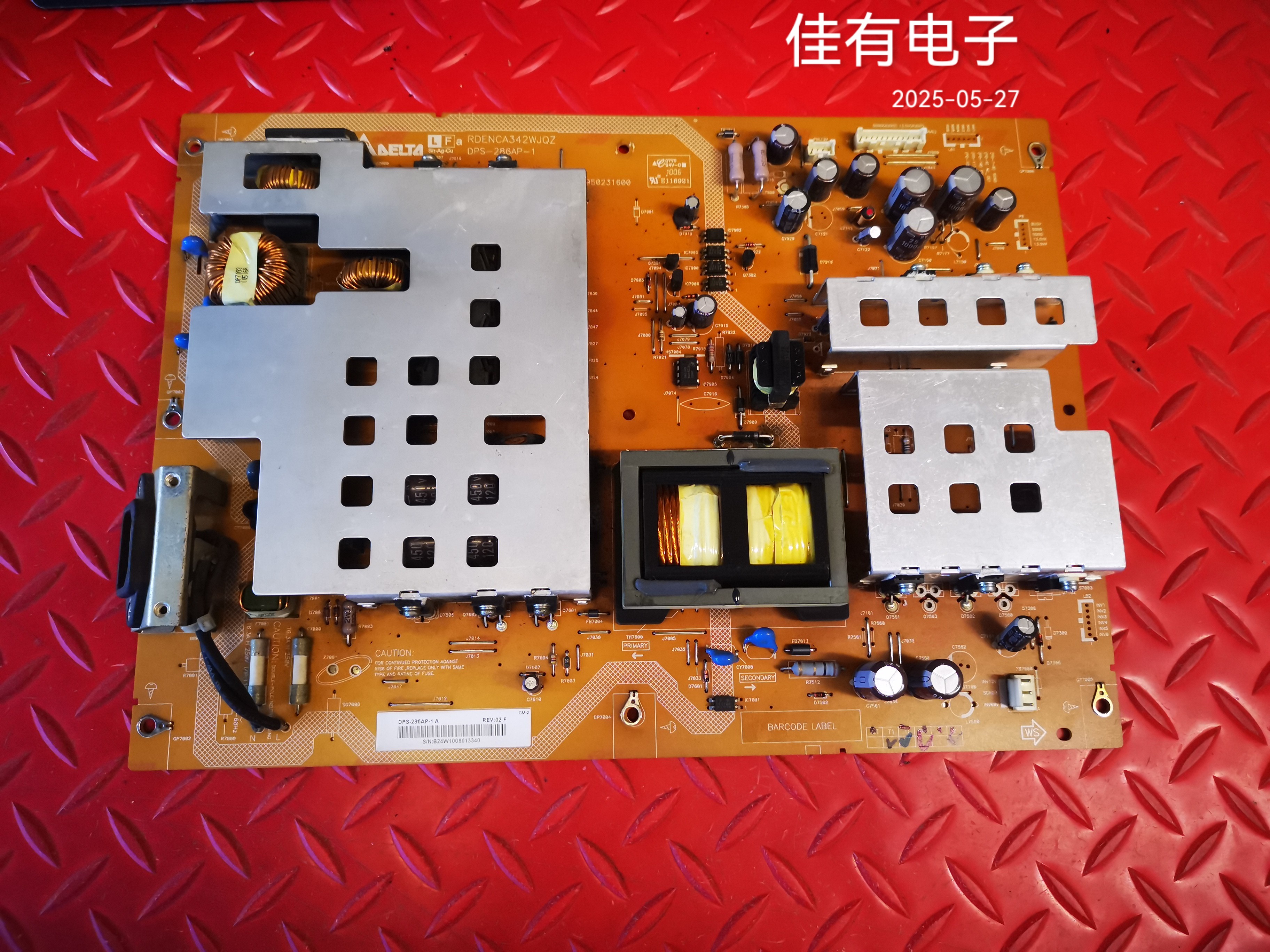 夏普LCD-46Z66A 46E66A电源板RDENCA342WJQZ DPS-286AP-1