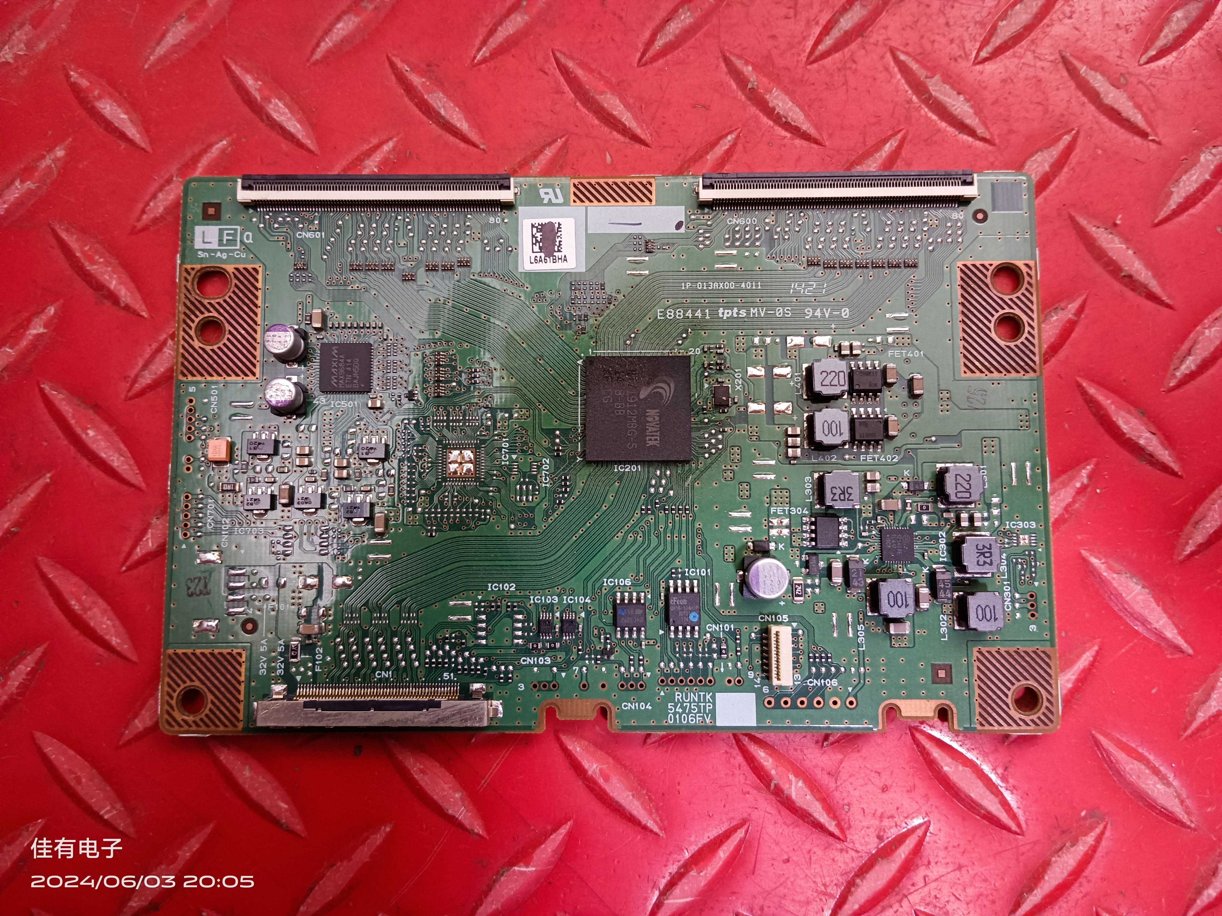 原装索尼KDL-60W850B逻辑板1P-013AX00-4011 RUNTK 5475TP 0106FV