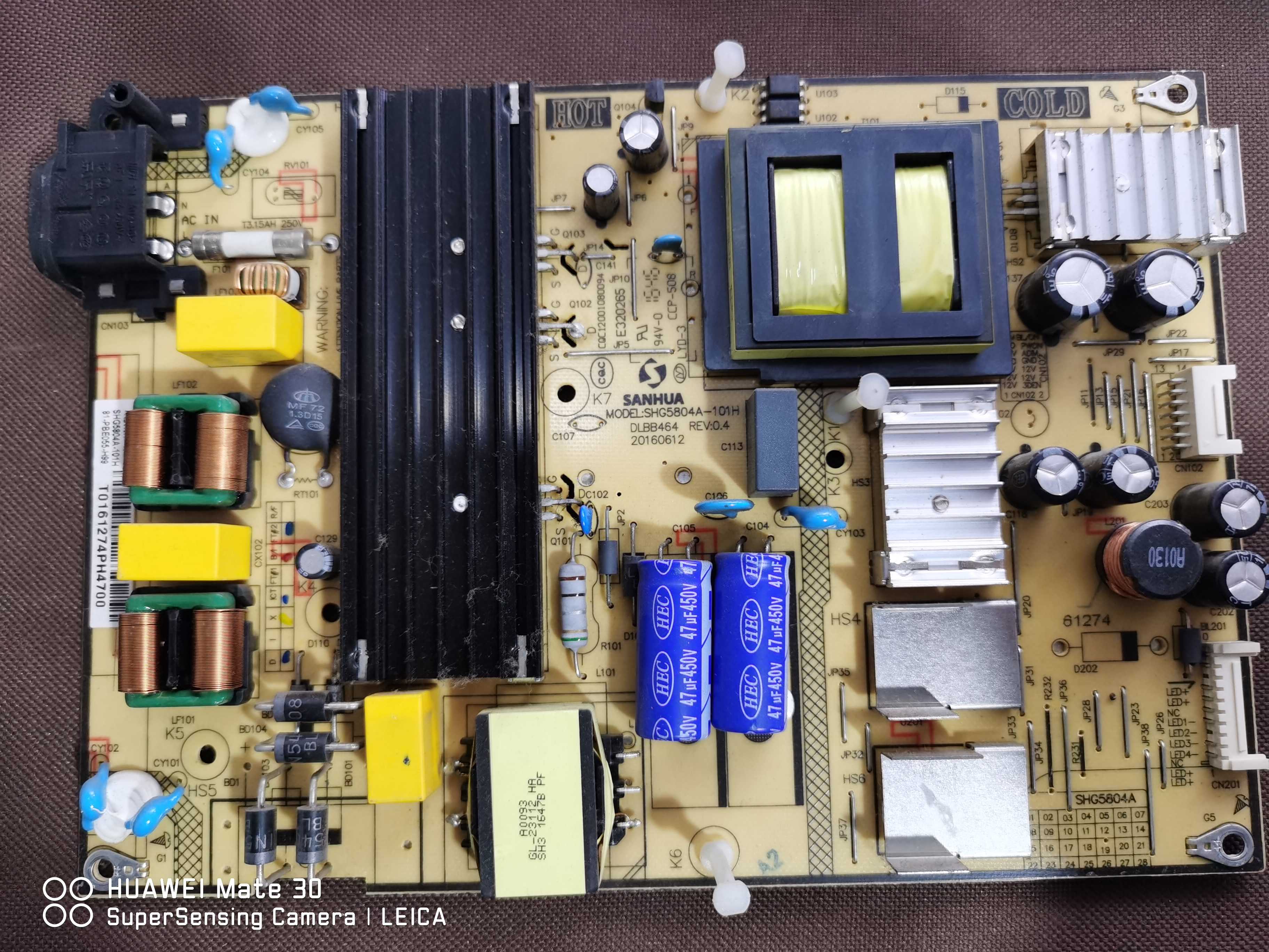 正品原装TCL  D55A620U  电源板SHG5804A-101H