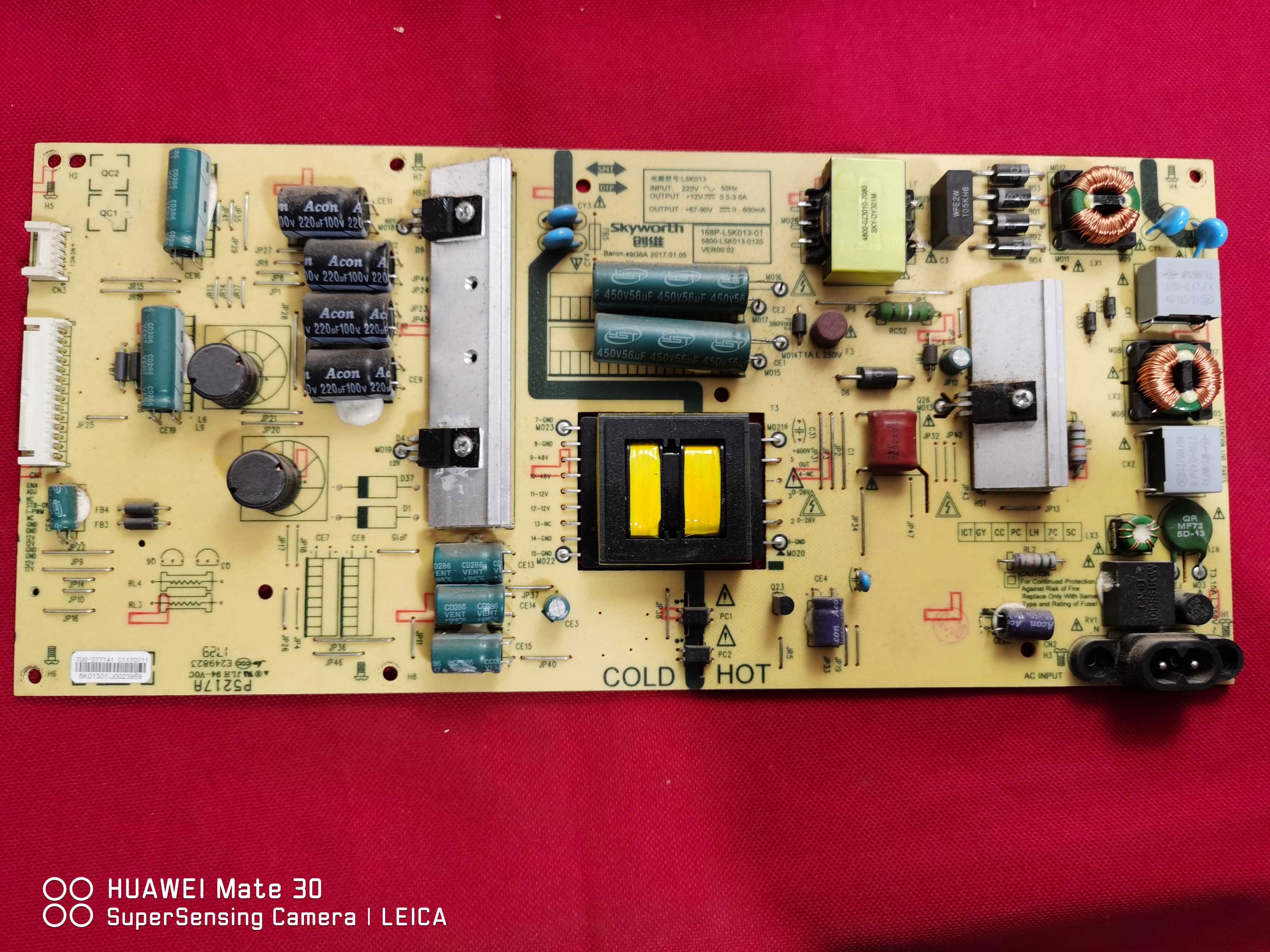 原装创维50G3 电源板168P-L5K013-01 5800-L5K013- 0120电路板