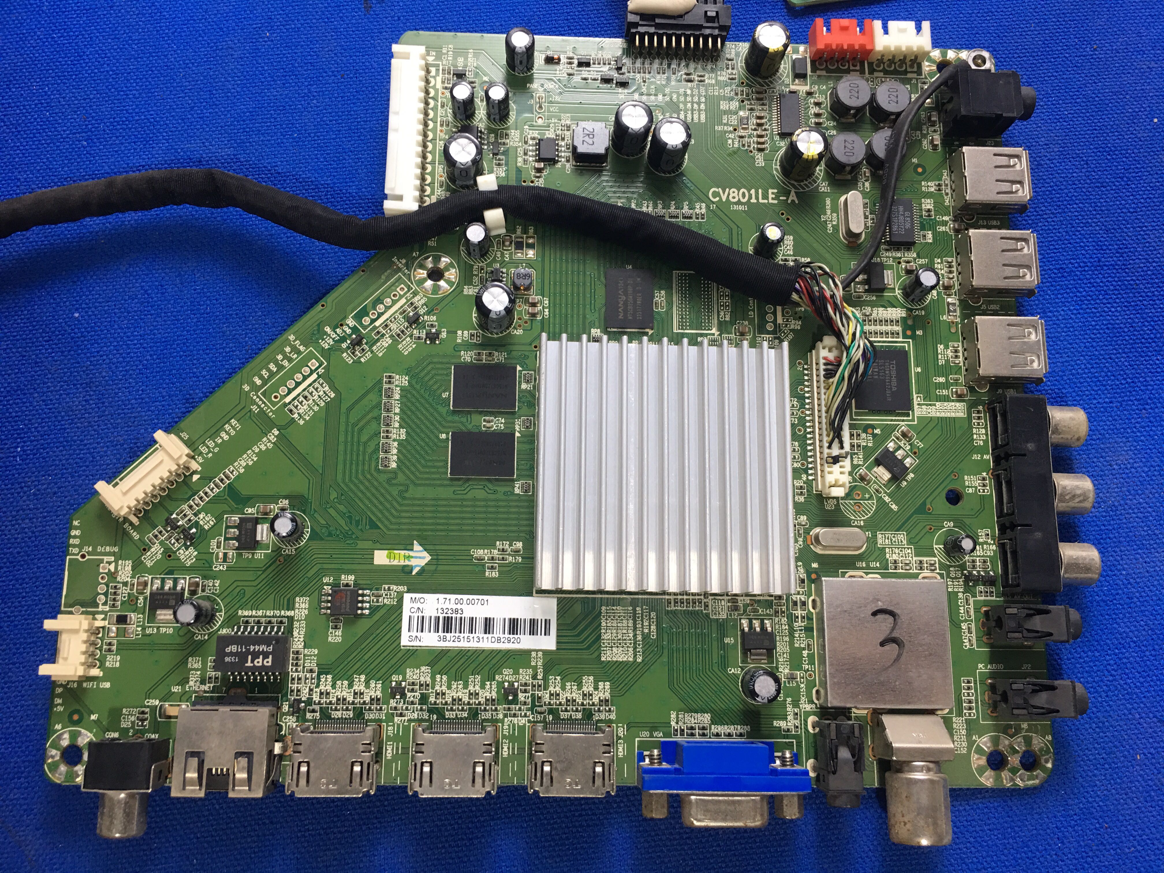 原装乐视Letv S50 2D 电视主板CV801LE-A 屏TPT500J1-EUJFFK/E