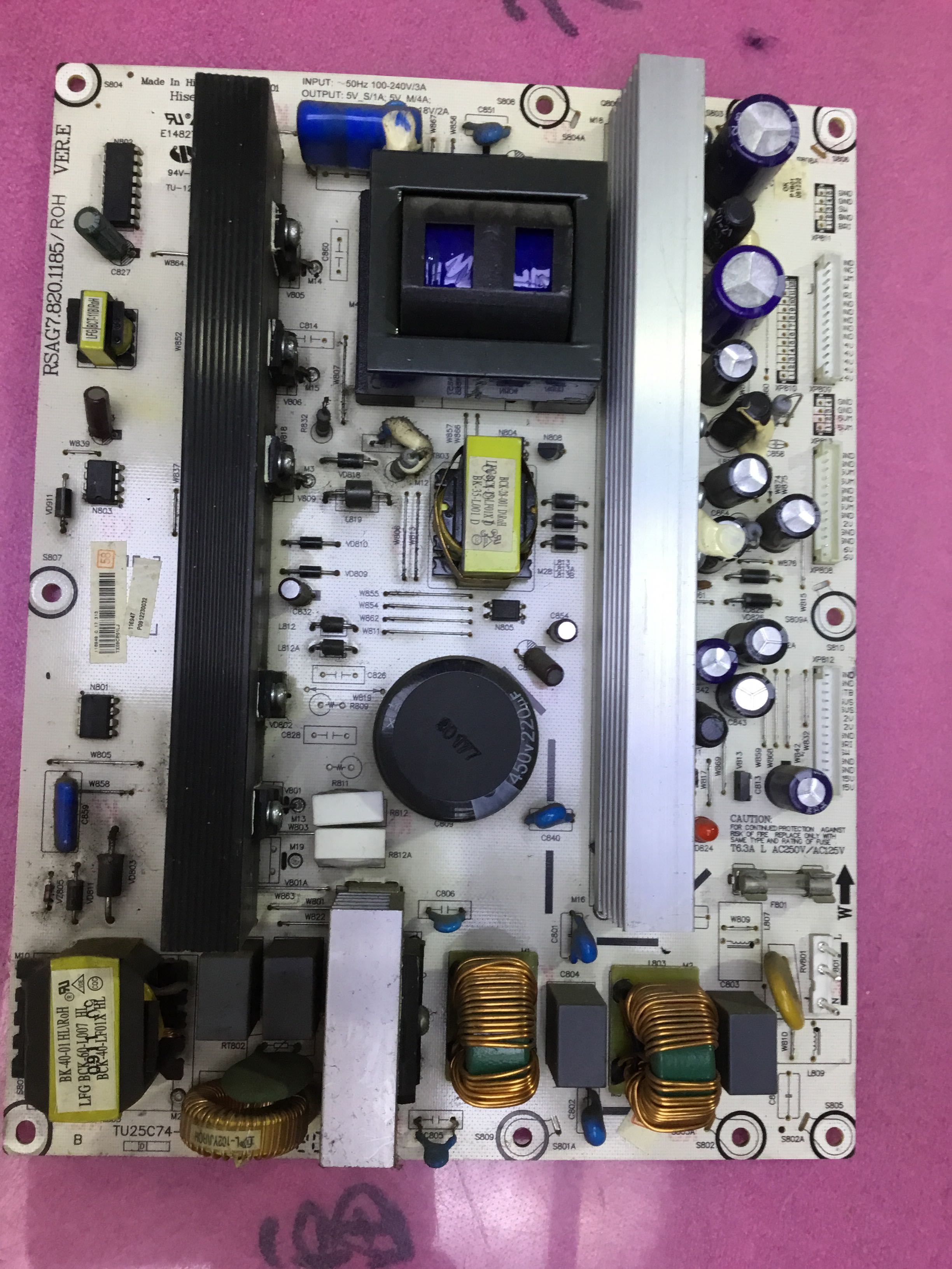 原装海信TLM42V68P TLM42V88GP电源板RSAG7.820.1185/ROH VER.E