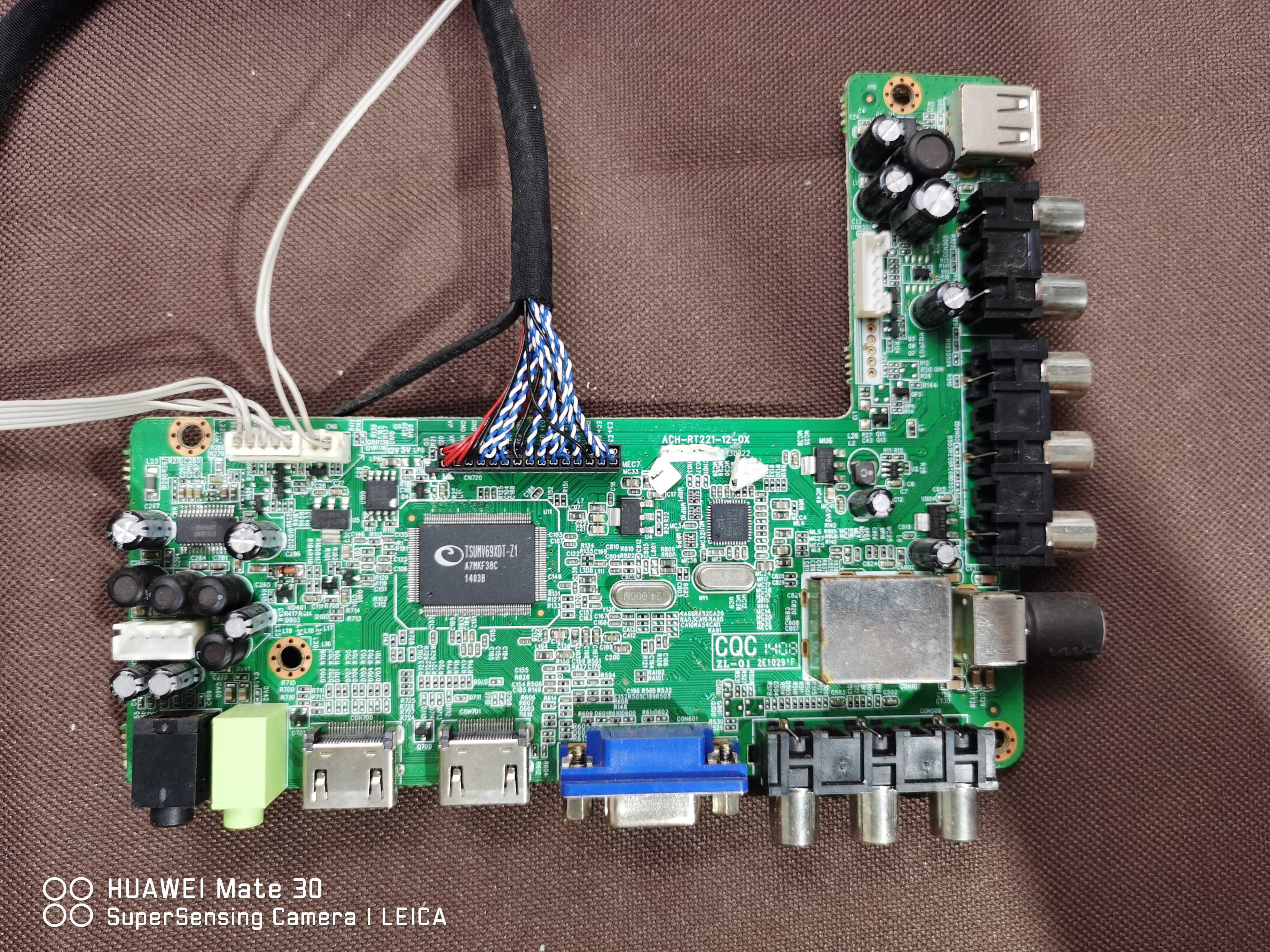 原装清华同方LE-48TL5500主板ACH-RT221-12-0X配屏T476FH1-DYS4