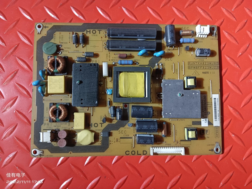 夏普 LCD-26LX430A  电源板RUNTKA823WJQZ QPWBFF823WJZZ