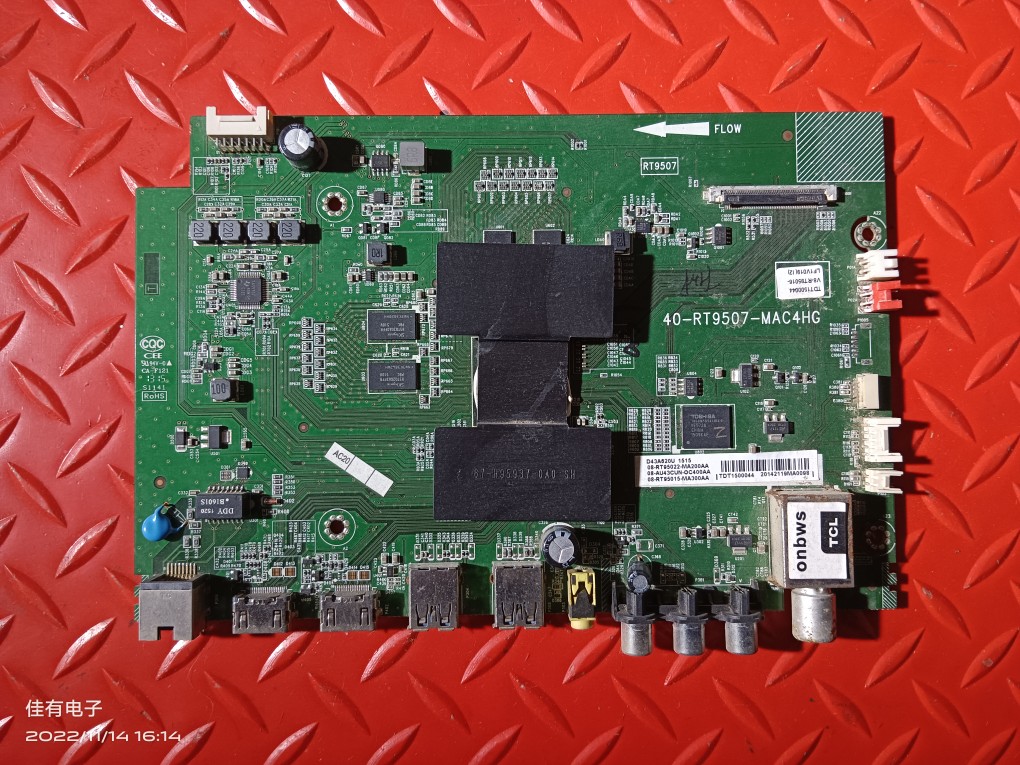 原装TCL D43A620U主板40-RT9507-MAC4HG屏LVU430NDEL