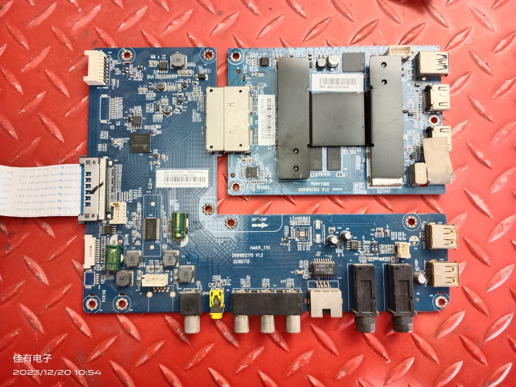 原装海尔LS55AL88M72主板0091802170/2162 V1.2屏BOEI550WQ1