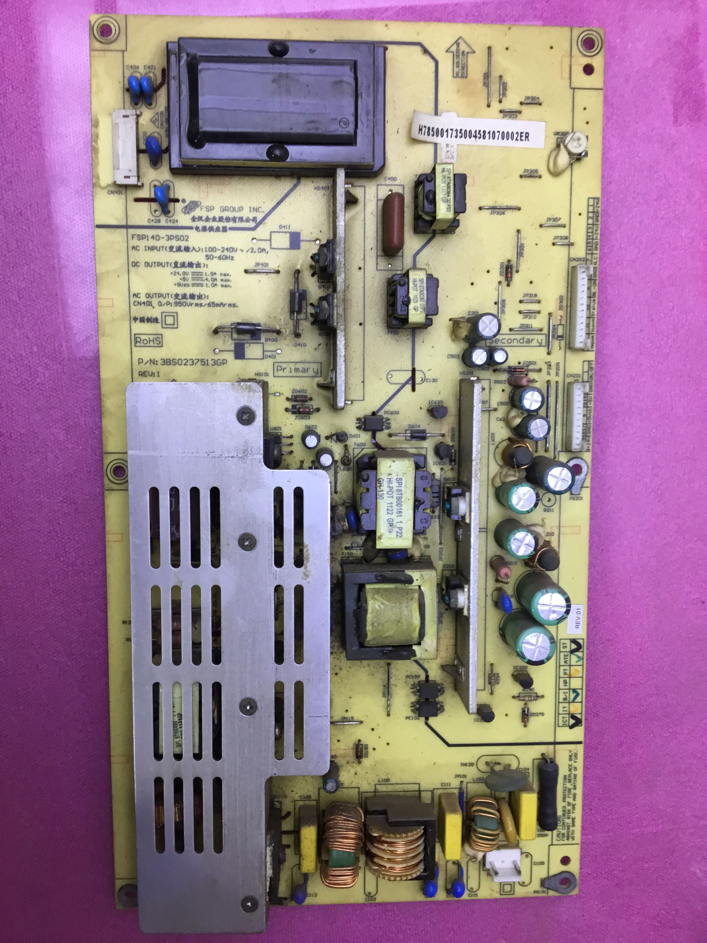 原装长虹电视 LT32630V 32寸电源板 FSP140-3PS02  3BS0237515GP