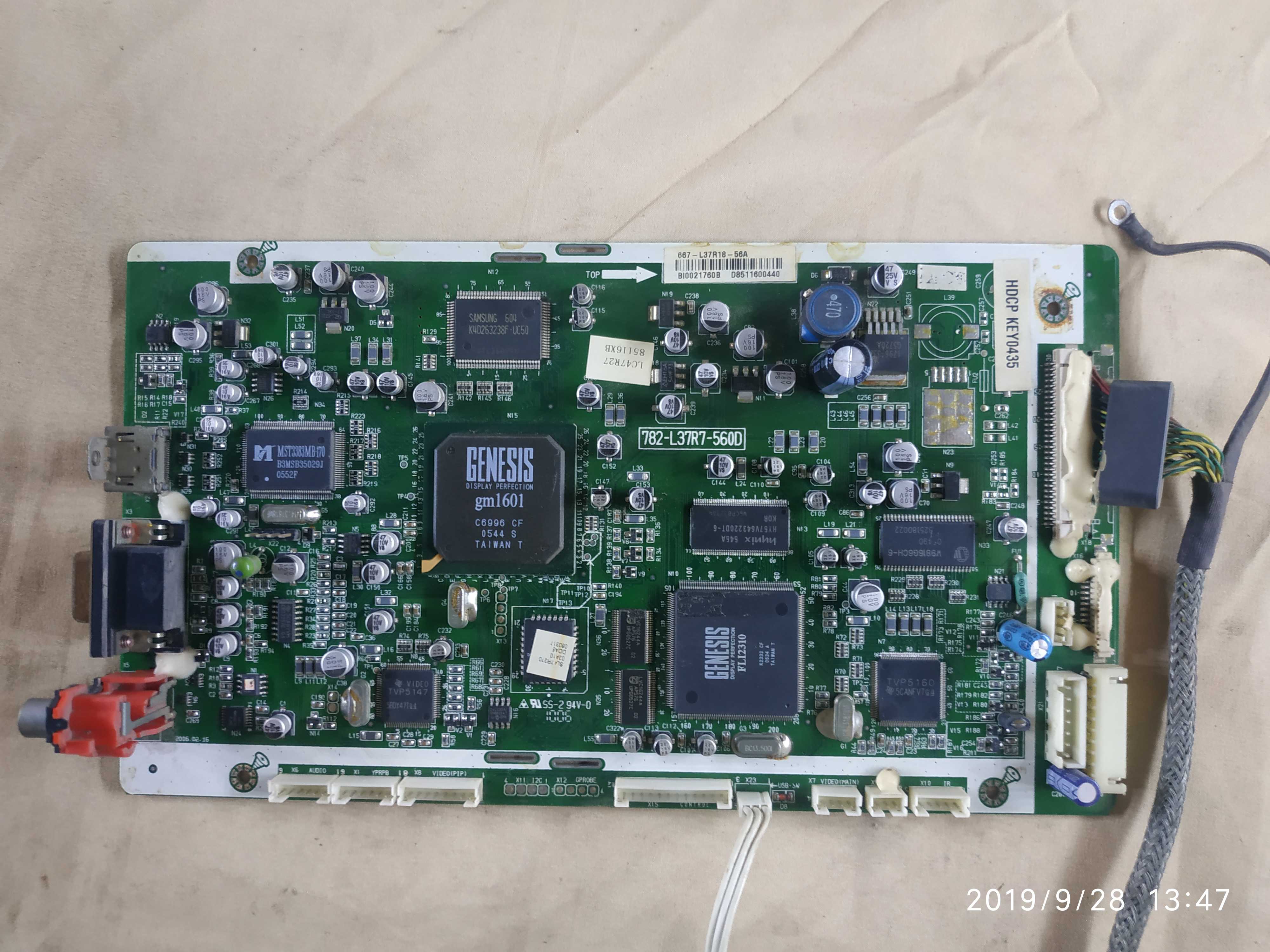 原装厦华LC47R27 主板/驱动板782.L37R7-560D配 屏：V470H1-L01
