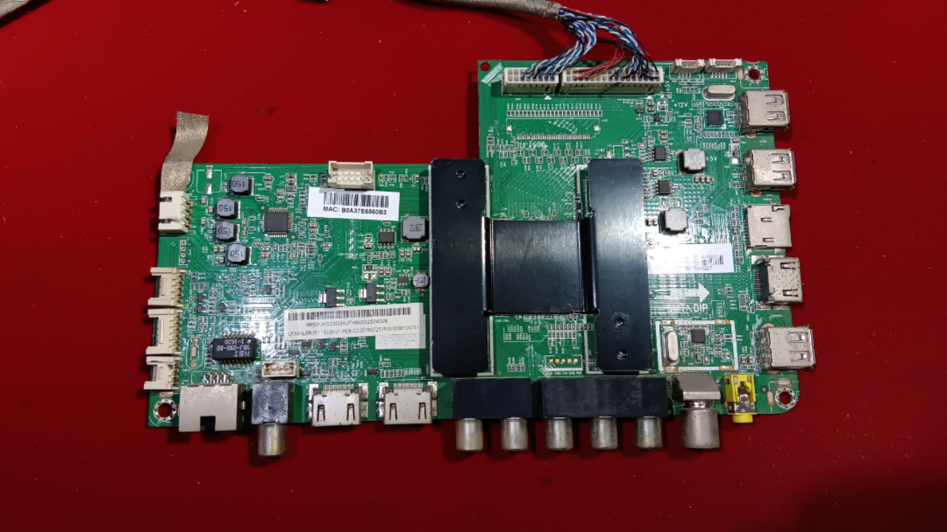 原装 海尔LE50AL88U51驱动主板0091802118 V2.2配屏V500HJ1-PE8