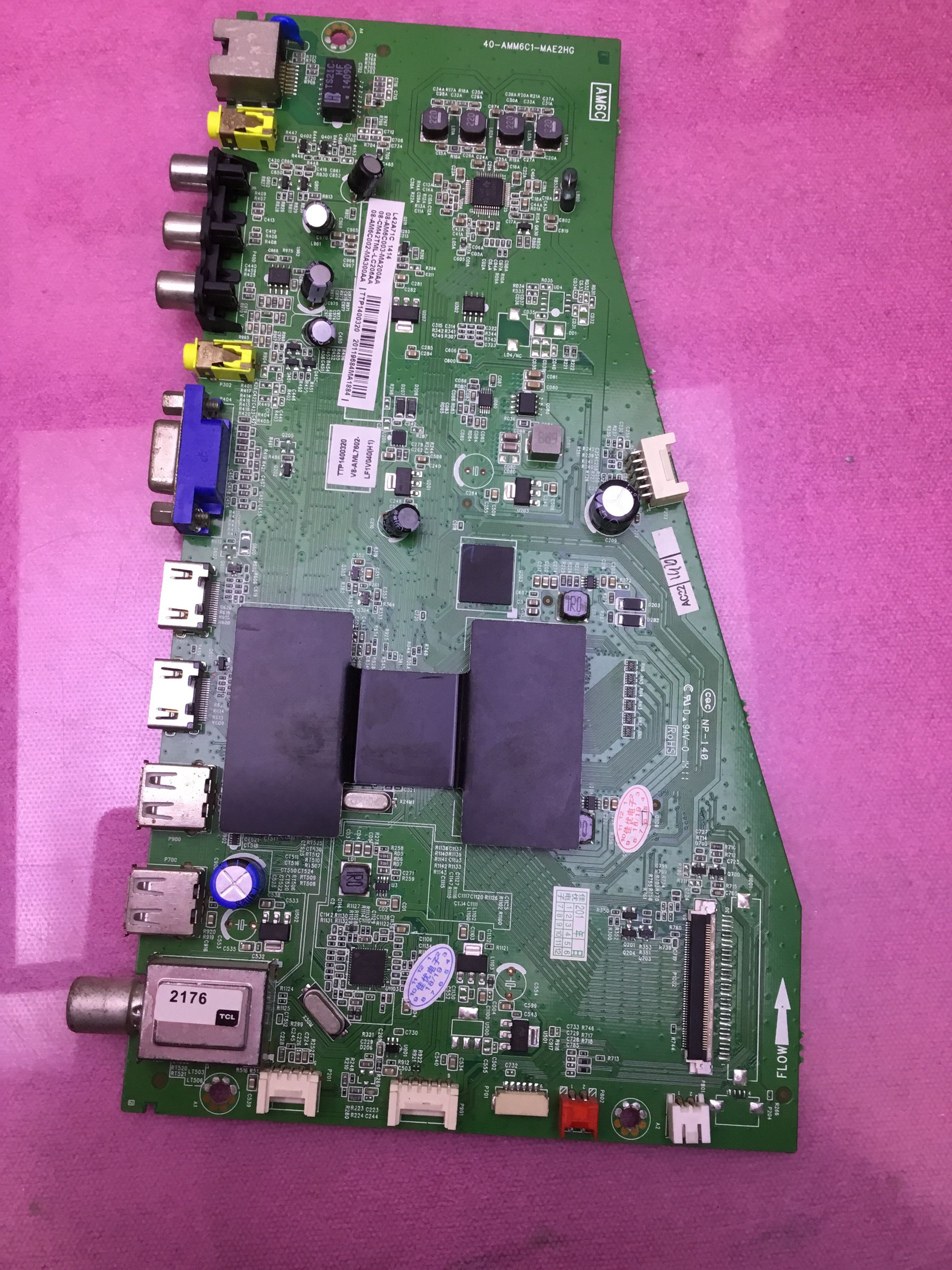 TCL L42A71C主板40-AMM6C1-MAE2HG配屏LVF420NEAL MJ9W02 V1