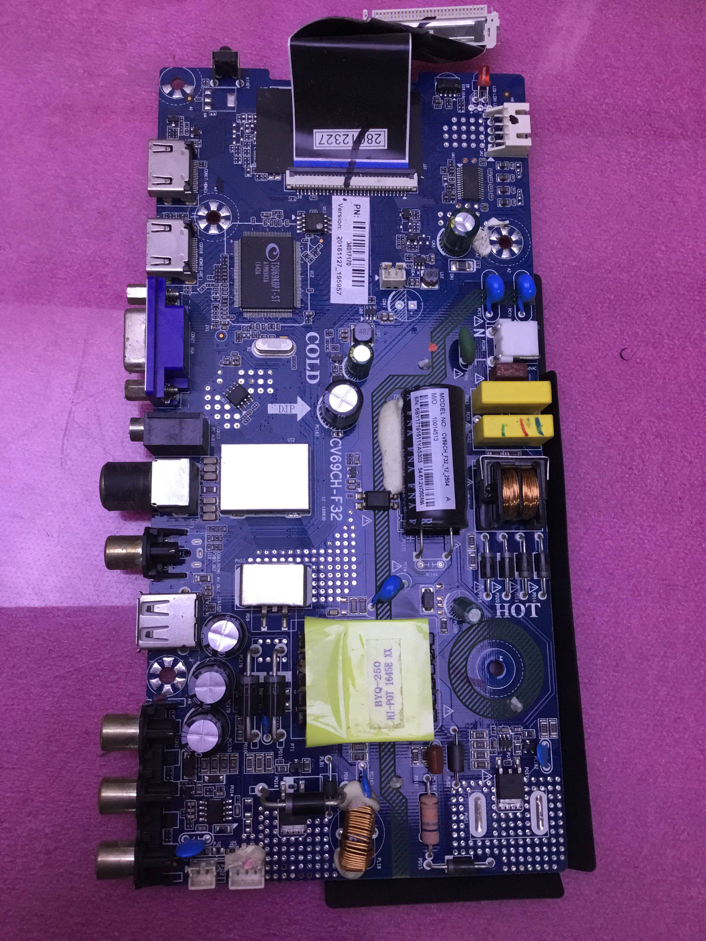 原装康佳LED32F360C 主板CV69CH-F32 34017170屏72000010YTAK
