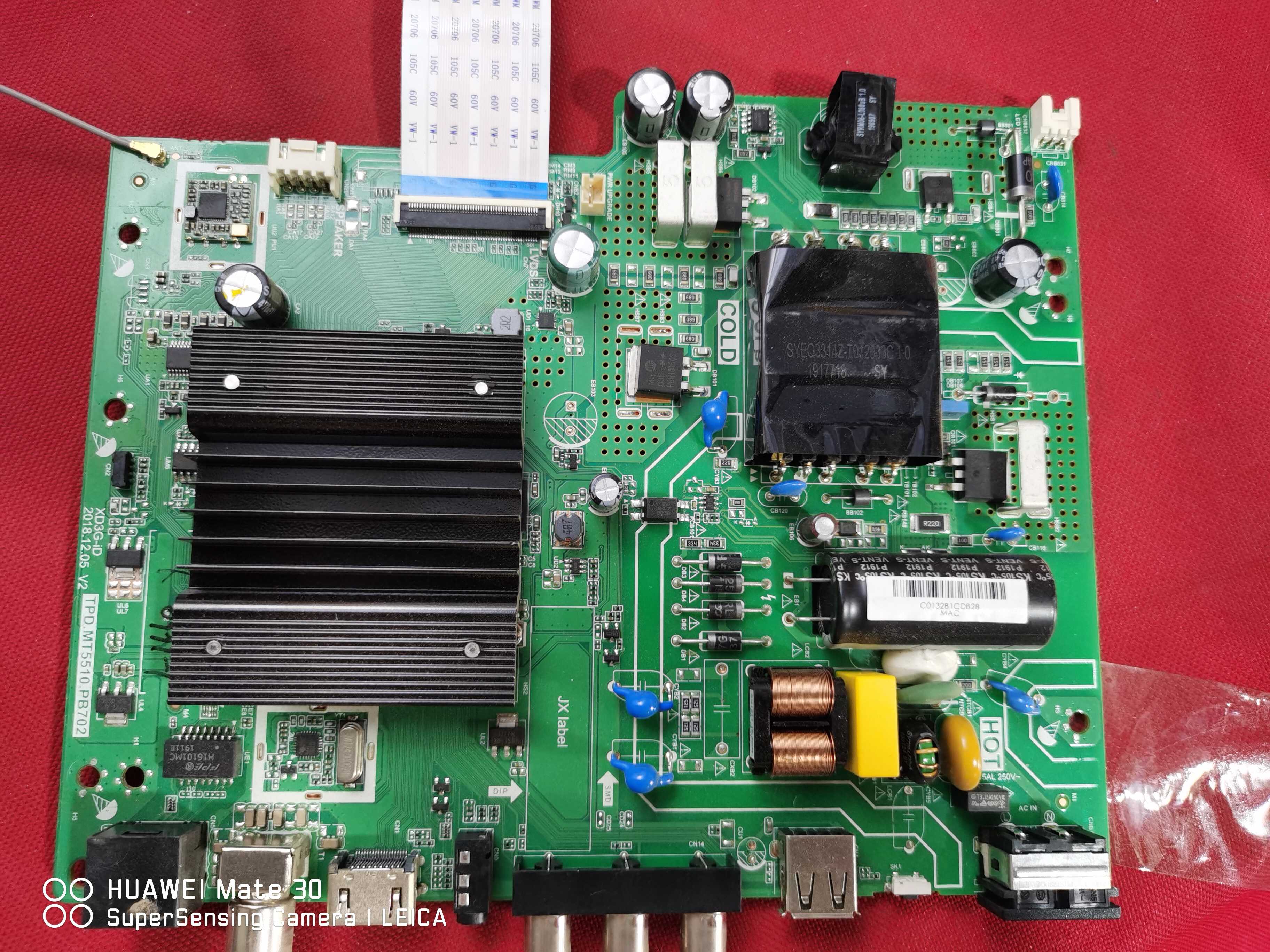 上机测好 长虹43D3F主板TPD.MT5510.PB702 BOE屏C430F18-E3-B