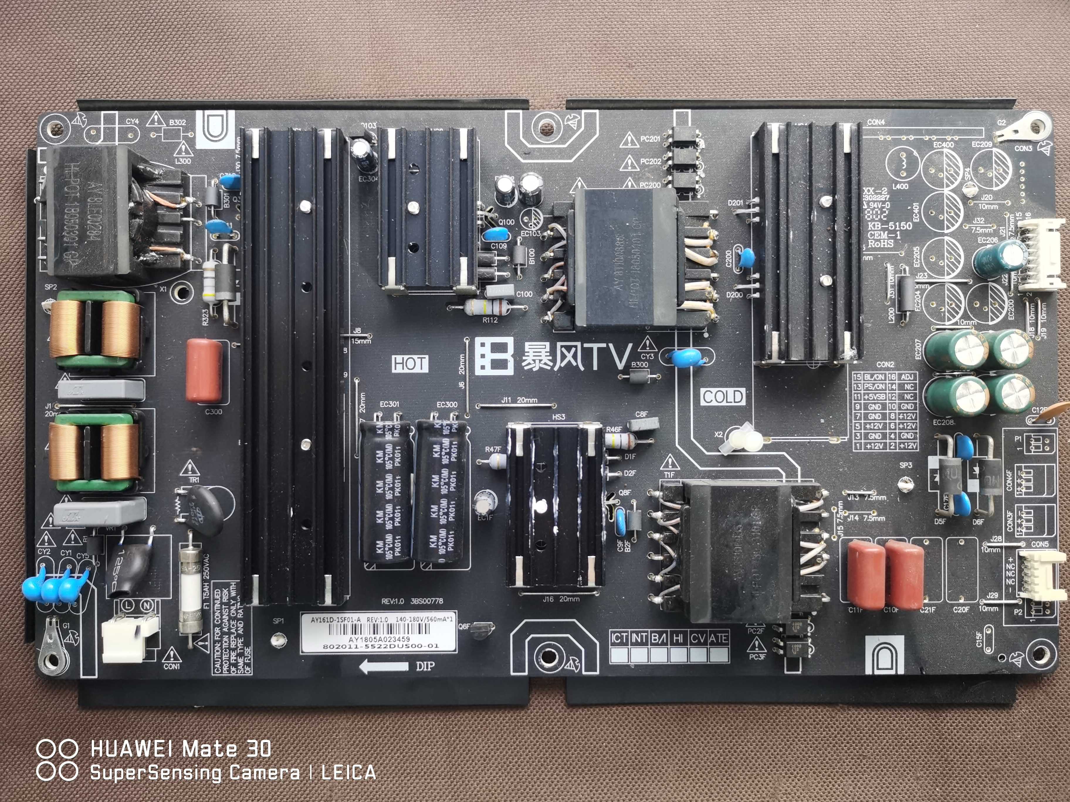 原装暴风55X7C电源板3BS00778 AY161D-1SF01-A REV:1.0实拍现货