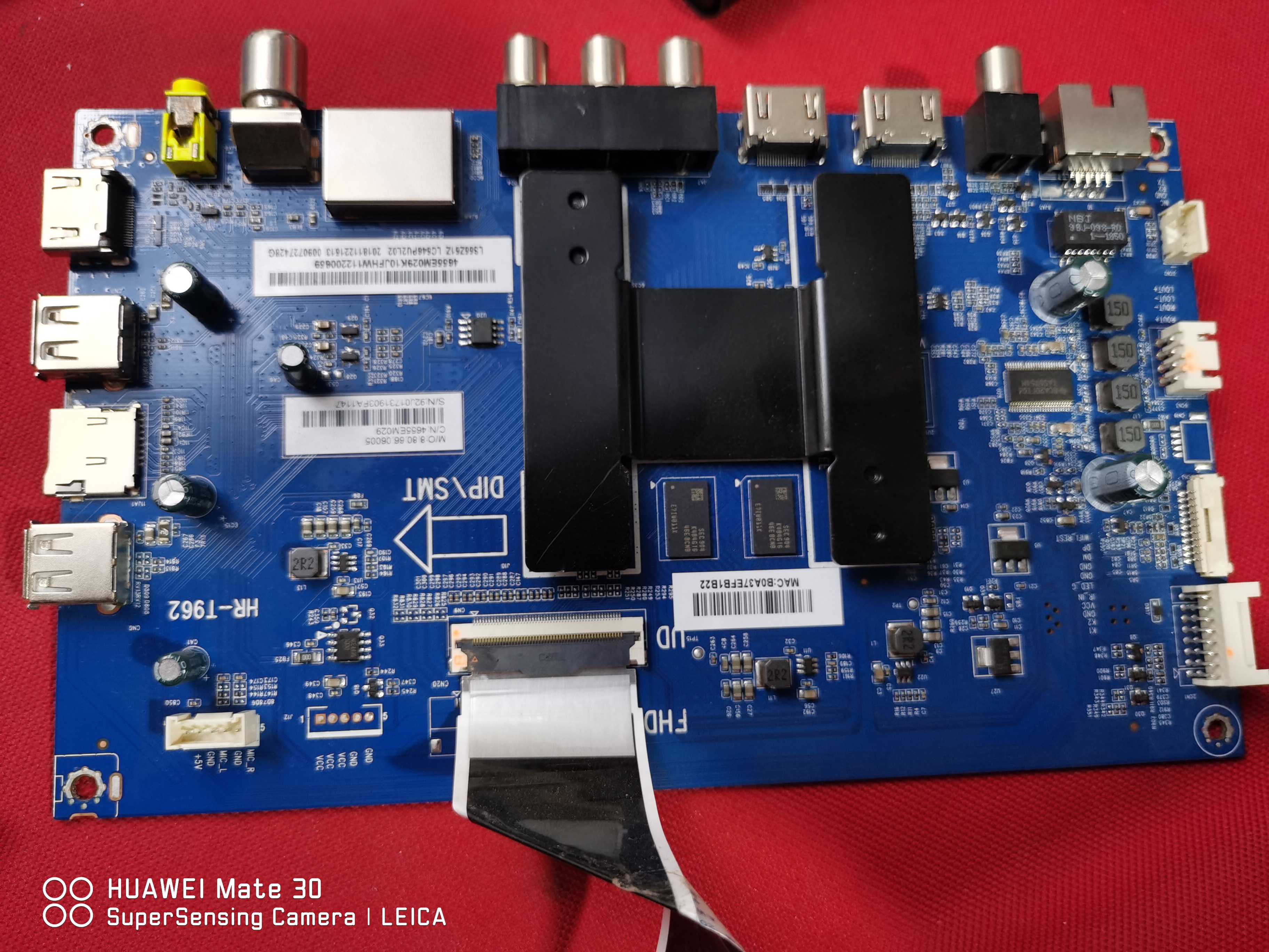 原装 海尔LS55Z51Z主板 HR-T962 0091802191 V1.7屏LC546PU2L02