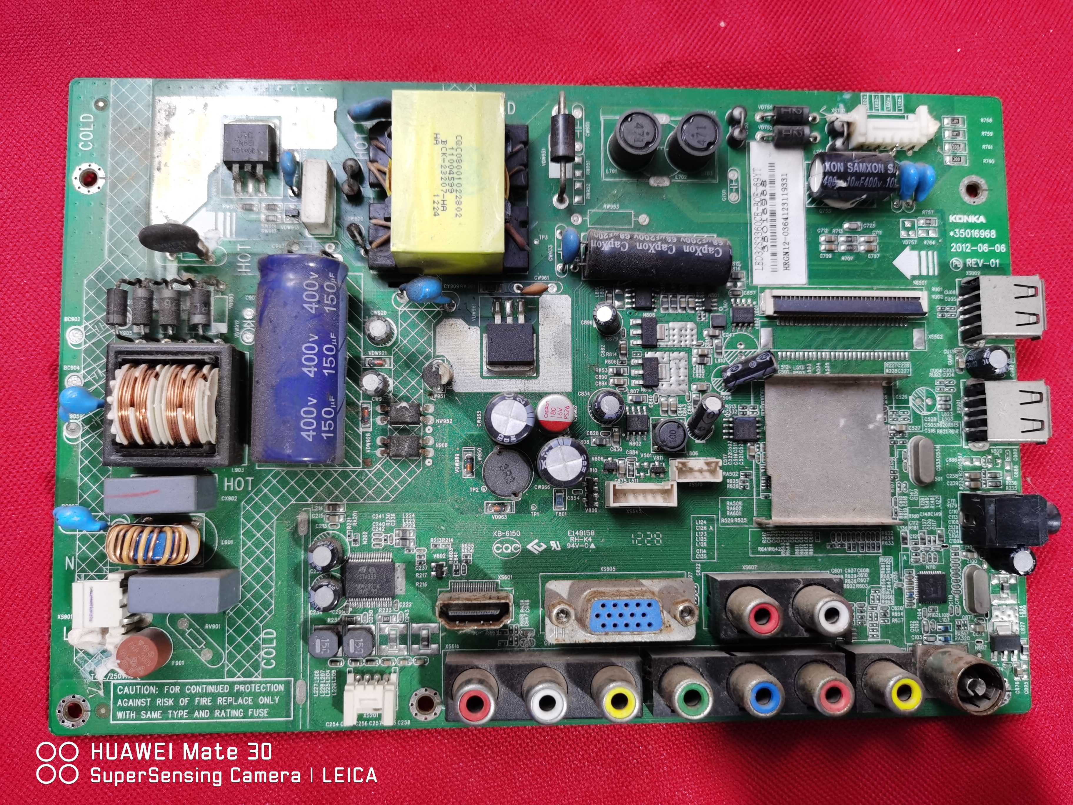 原装康佳LED32S3360CE液晶电视主板35016968配屏72000069YT实拍