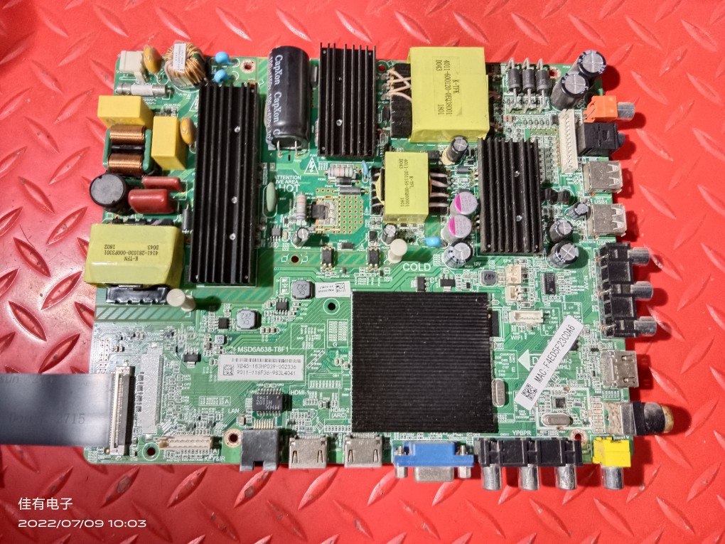 原装飞利浦 55PUF6001/T3主板MSD6A638-T8F1 LG屏K550WDC2带屏线