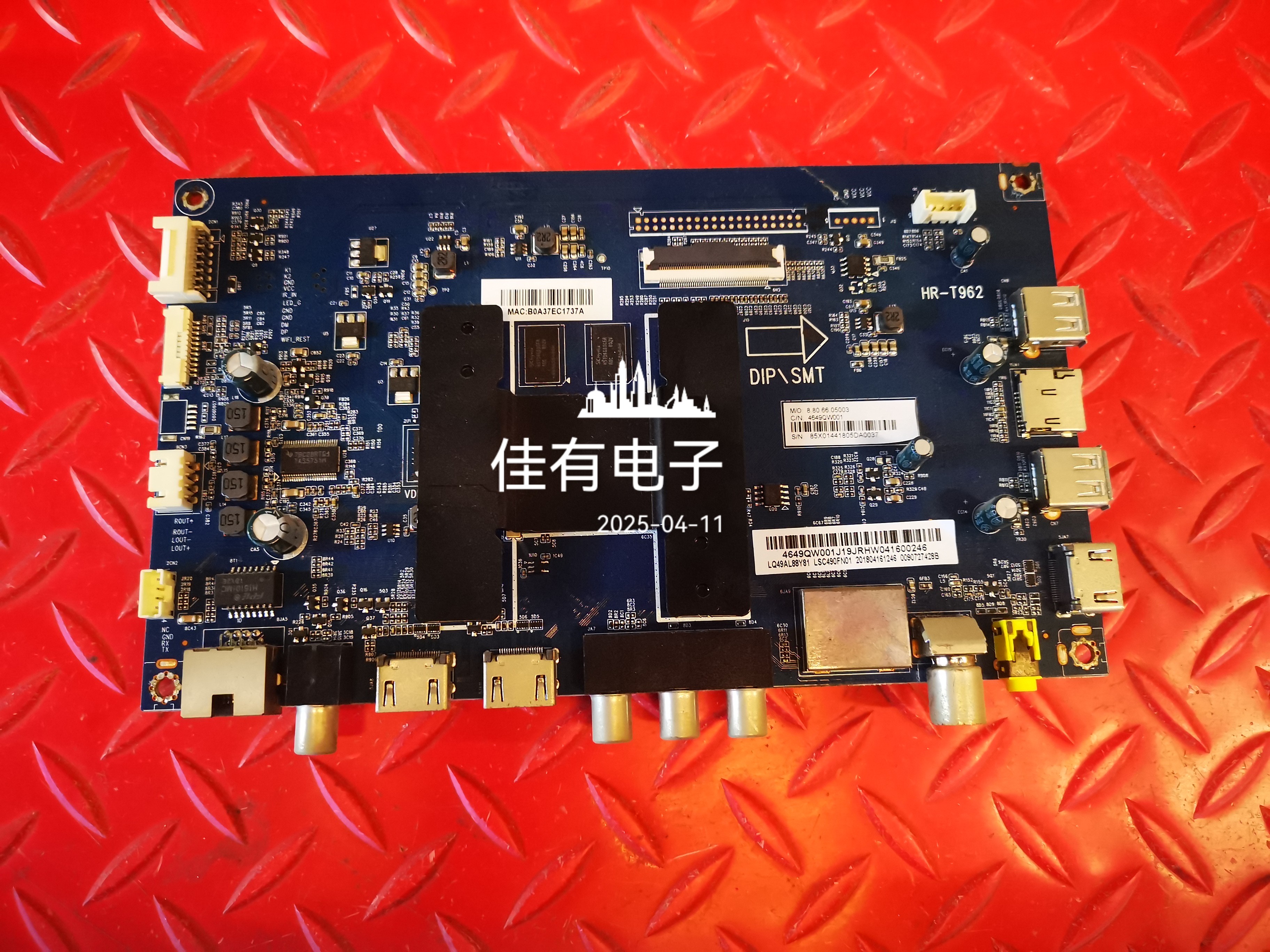 海尔LQ49AL88Y81主板HR-T962 0091802191 V1.6屏LSC490FN01