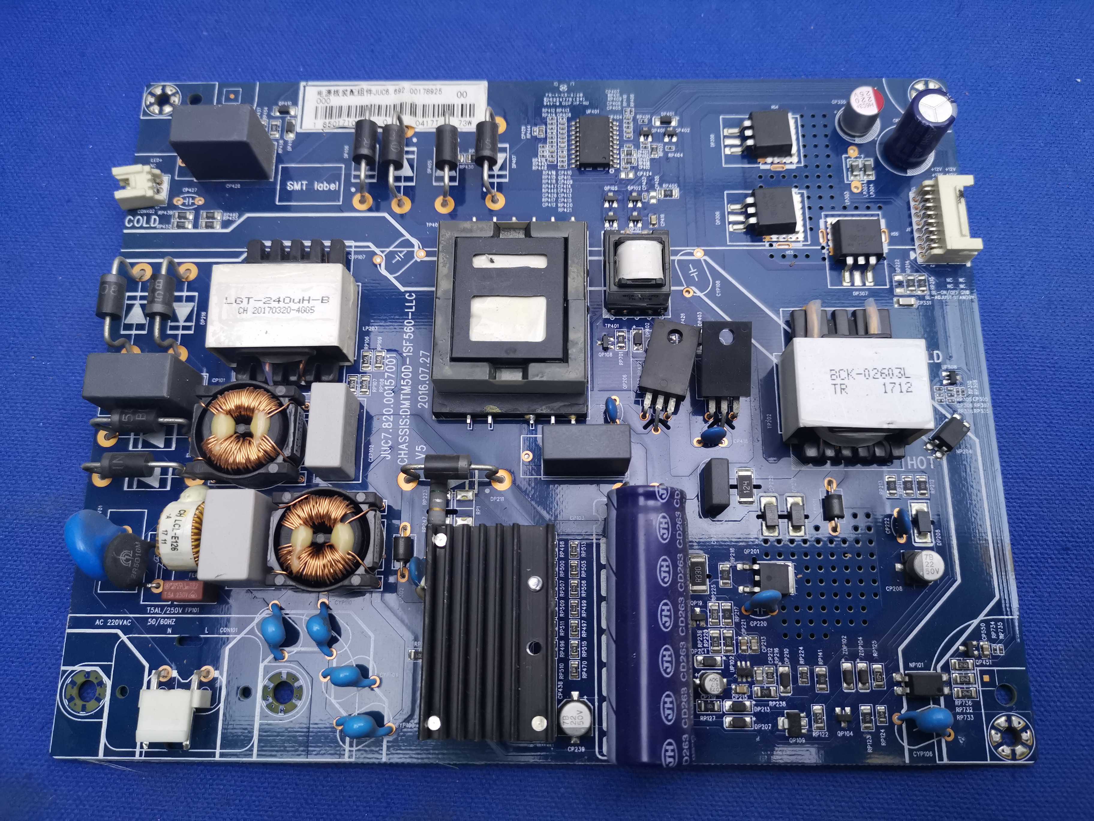 测好发货 原装长虹55U1 55D3C电源板JUC7.820.00157001 电路板